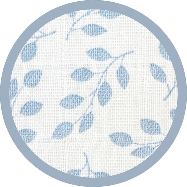 Bamboo Muslin Baby Sleep Sack | Garden Blue | 0.5 TOG
